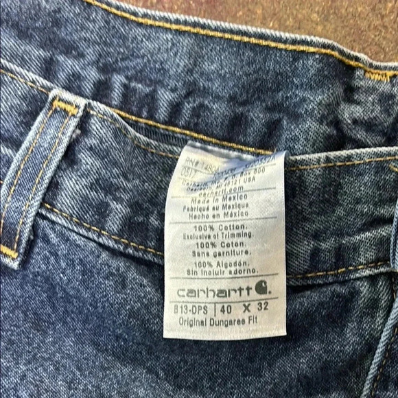 Carhartt Men's Blue Denim Jeans - Picture 4 of 4